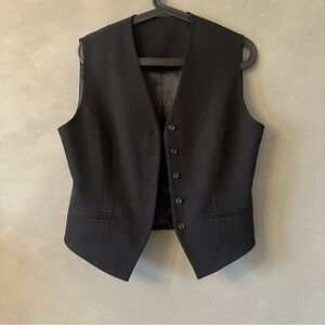 Black Button-Up Vest